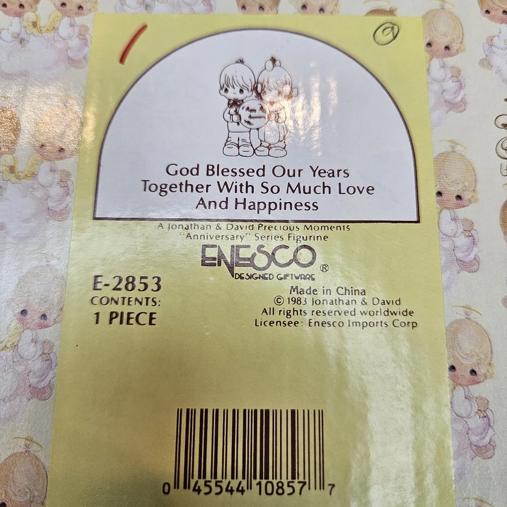 Precious Moments Happy Anniversary God Bless Our Years Together w/So Much Love - Picture 7 of 14